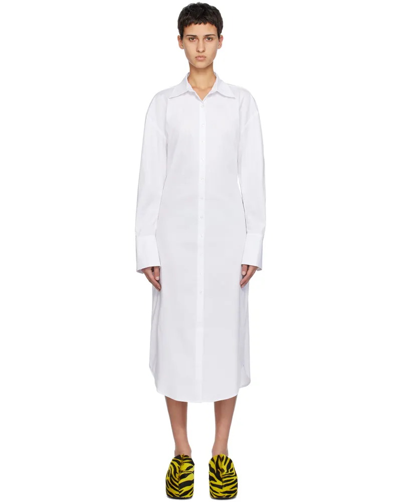 Simon Miller White Kerr Midi Dress Macadamia