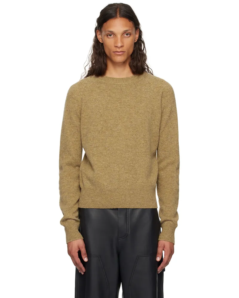Dries van Noten Tan Merino Wool Sweater 110