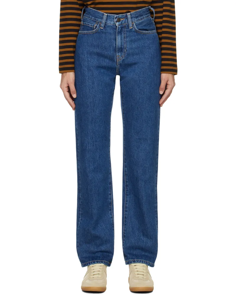 Carhartt WIP Navy Noxon Jeans Blue