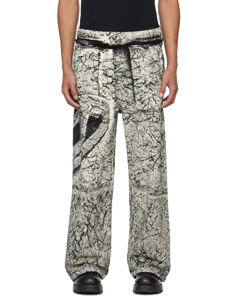 Diesel Black & Off-White P-Markoval Sweatpants 9xxa