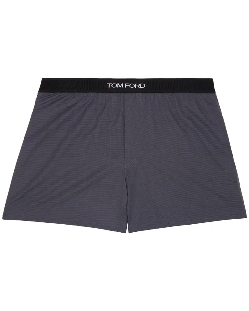 Tom Ford Gray Cotton Boxers Dark