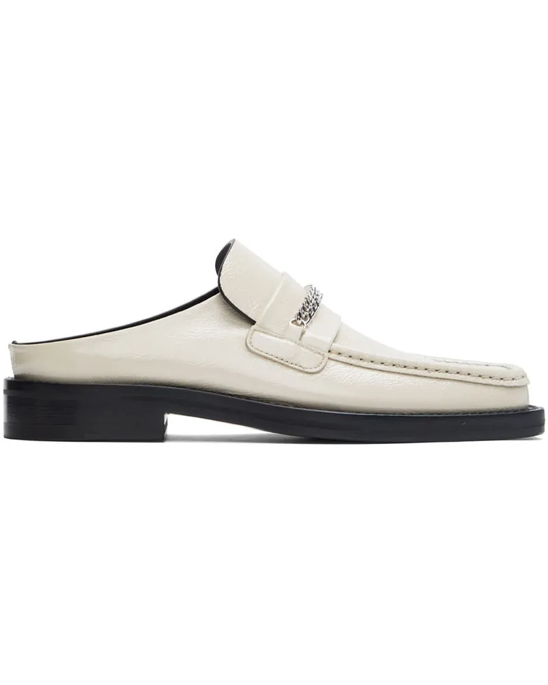 Martine Rose Off-White Square Toe Loafers Offwpt