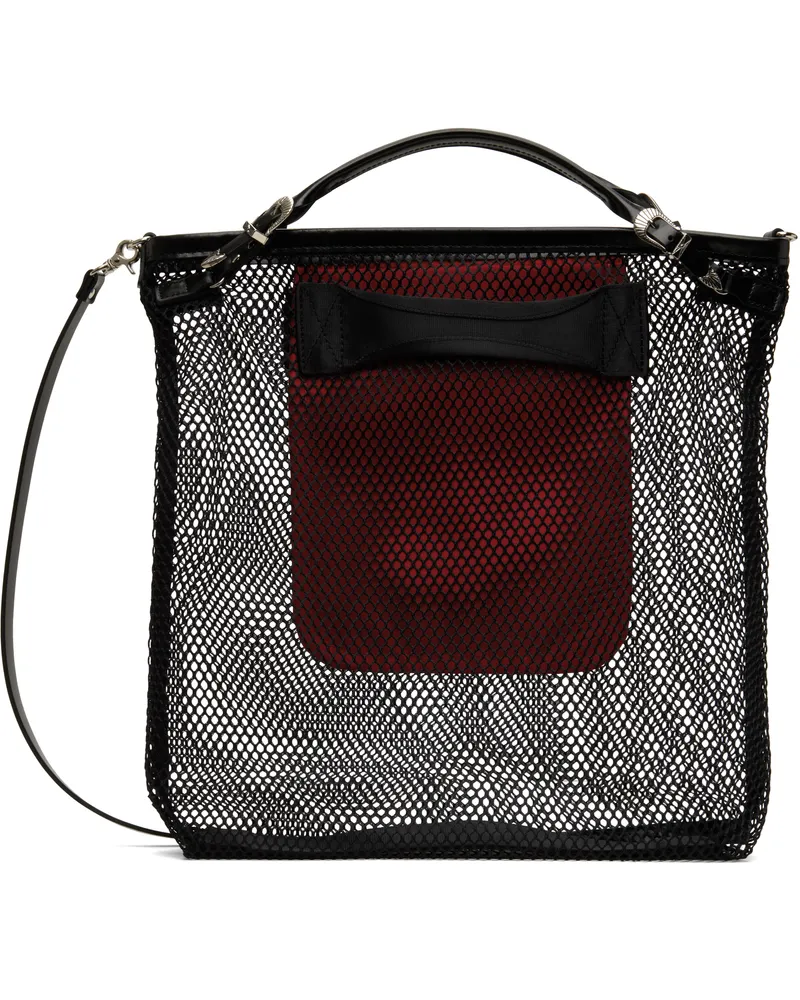 Toga Black Mesh Shoulder Bag Black