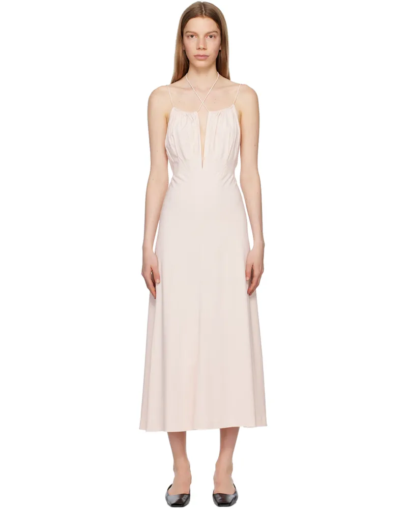 Totême Pink Gathered Maxi Dress 507