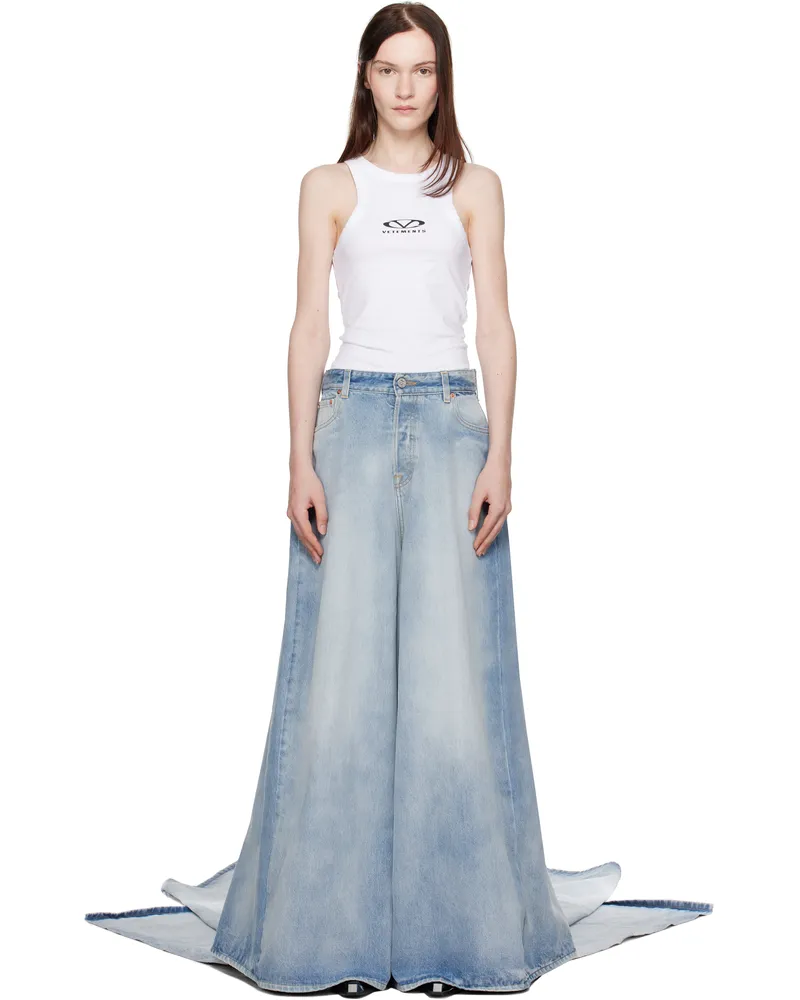 VETEMENTS Blue Red Carpet Jeans Light