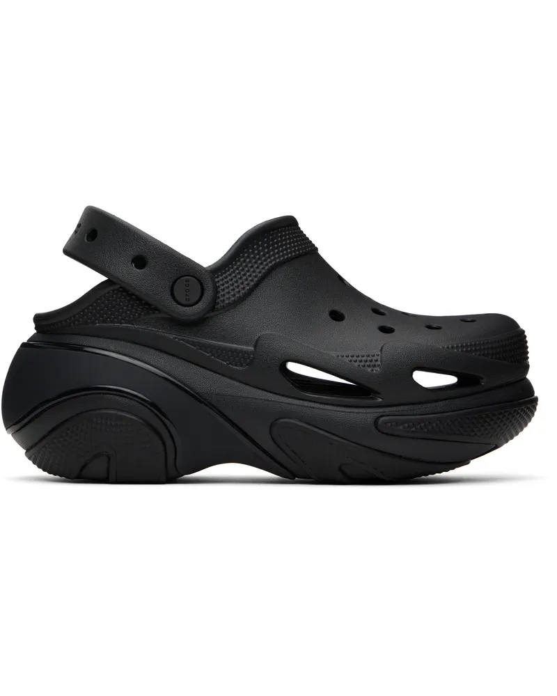 Crocs Black Bubble Crush Clogs Triple