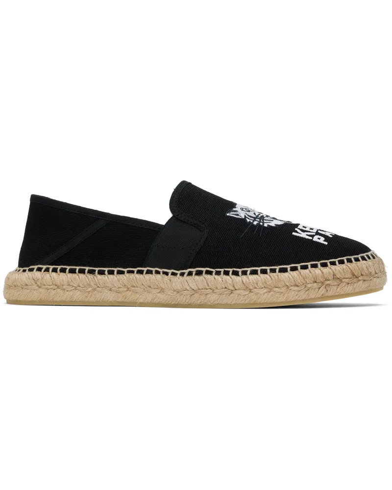 Kenzo Black Kenzo Paris Elastic Espadrilles Black