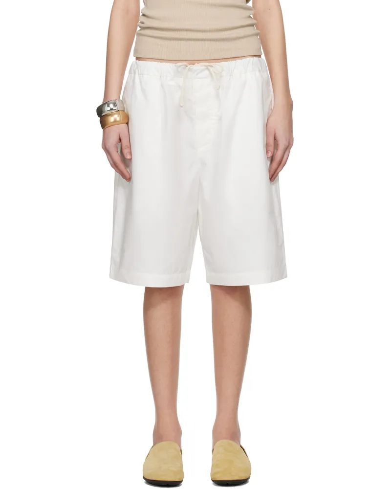 Meta Campania Collective White Ed Drawstring Shorts White