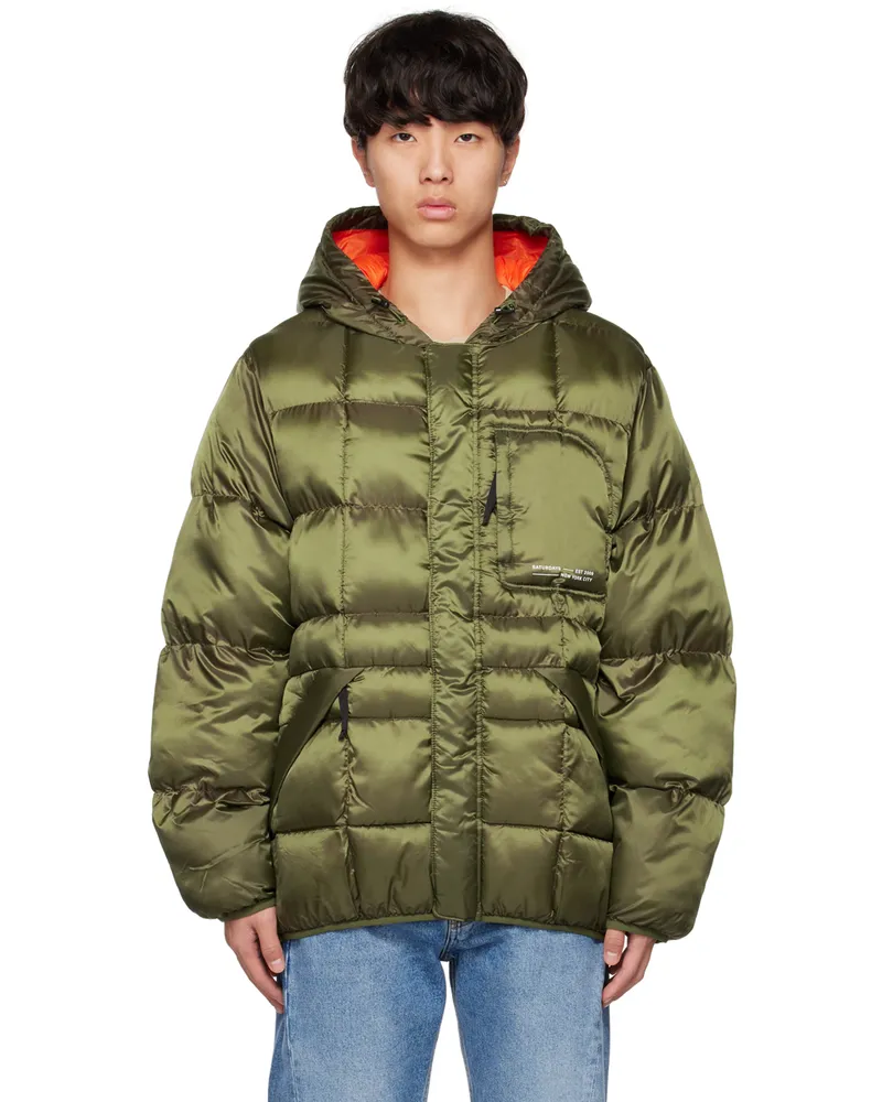 Saturdays NYC Khaki Momo Puffer Jacket Army