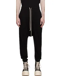 DRKSHDW by Rick Owens Black Drawstring Sweatpants Black