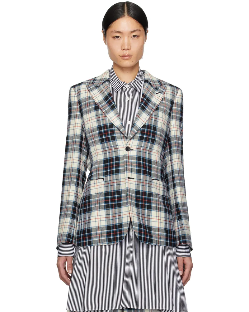 Comme des Garçons Multicolor Padded Appliqué Blazer C