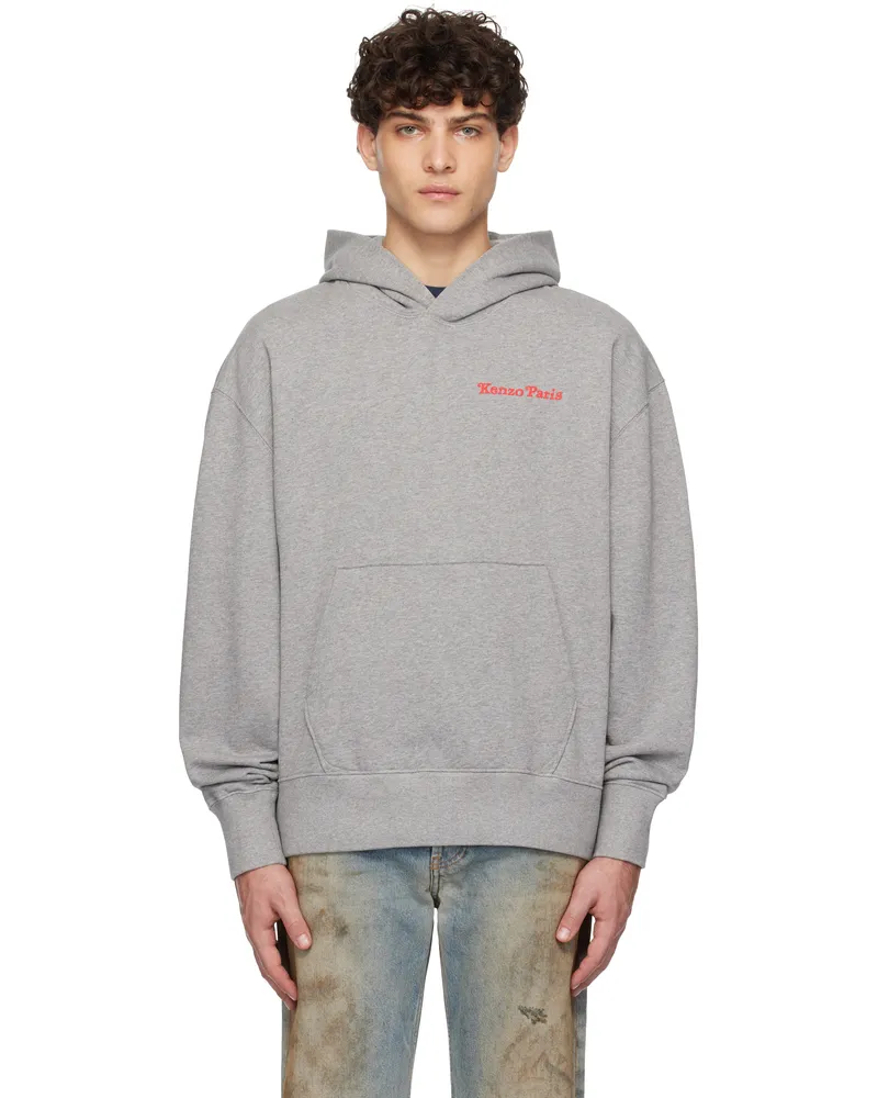 Kenzo Gray Kenzo Paris VERDY Edition Oversized Hoodie Pearl