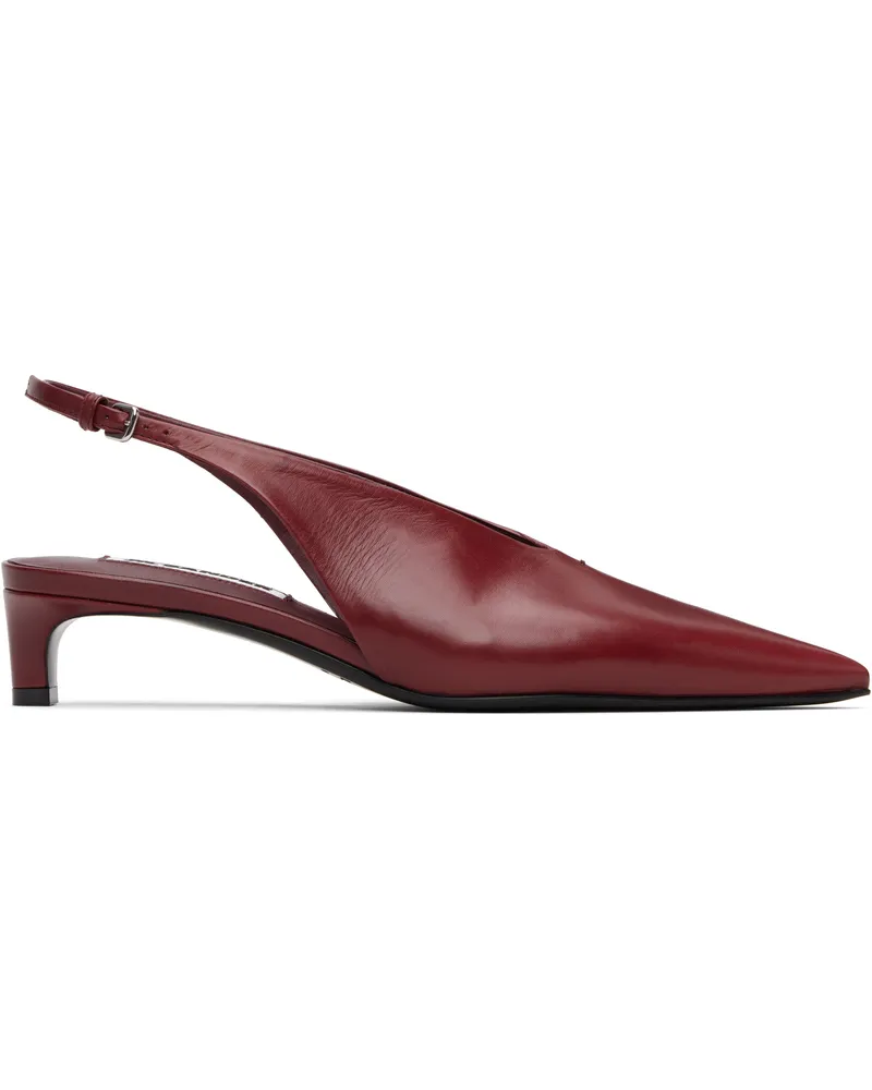 Jil Sander Red Slingback Heels 609