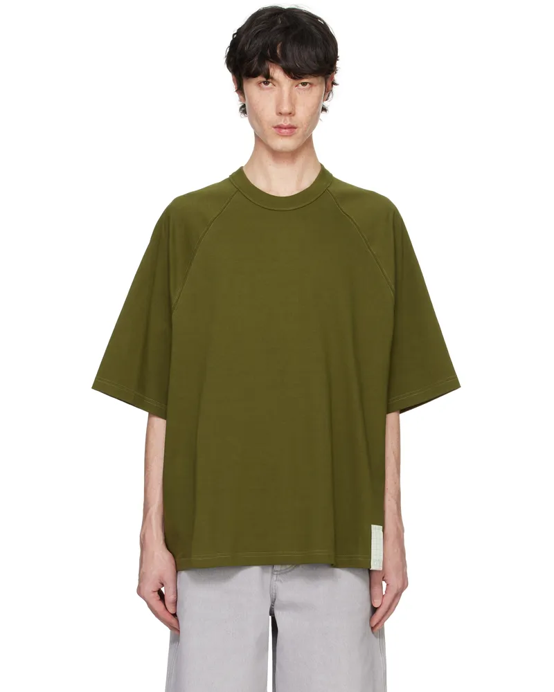 Bottega Veneta Khaki Pima Cotton Jersey T-shirt Olive