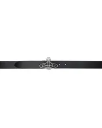 Vivienne Westwood Black Line Orb Buckle Belt Aw24-n401