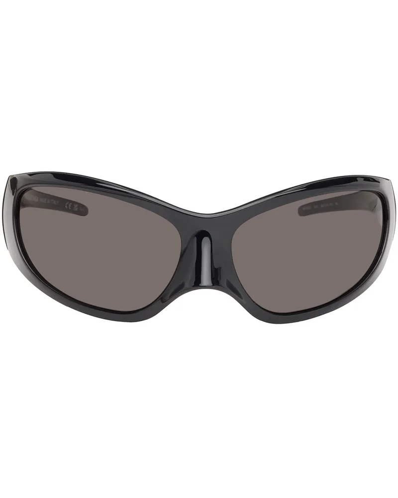 Balenciaga Black Skin XXL Cat Sunglasses Black