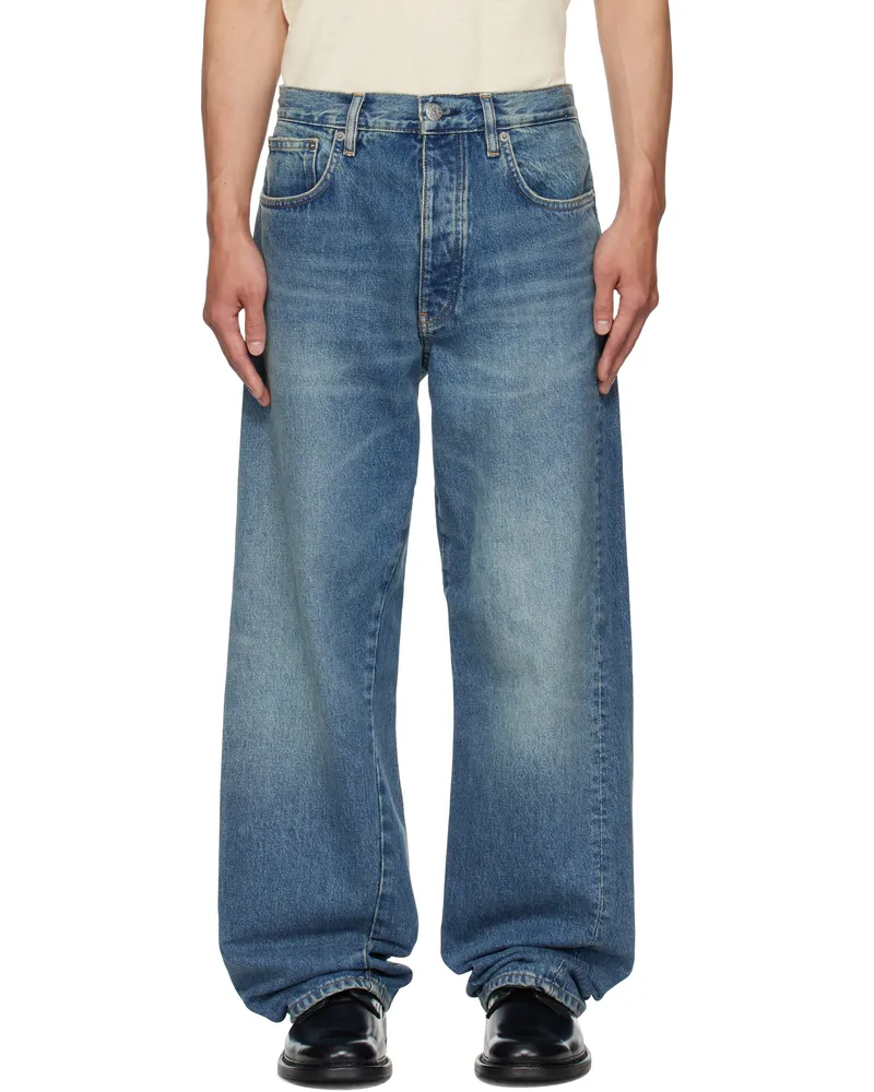 Sunflower Blue Wide Twist Jeans Dark