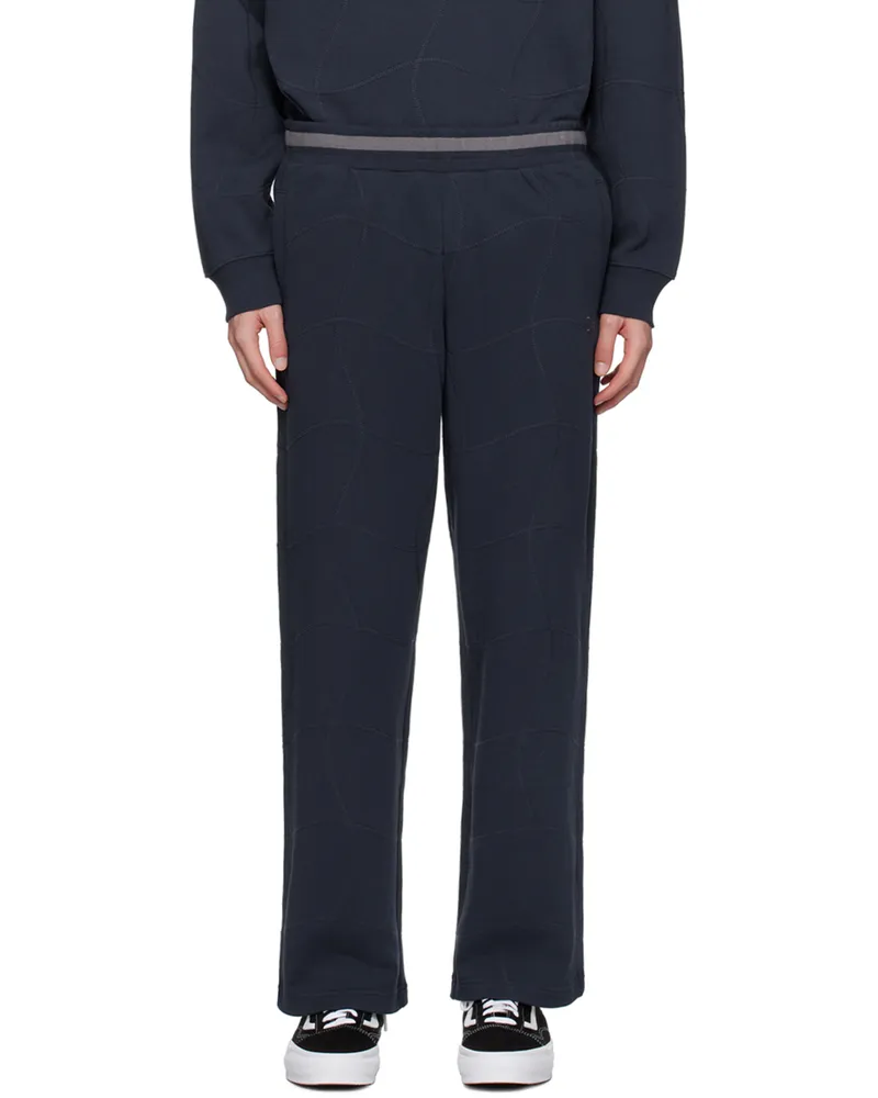 Dime Navy Wave Sweatpants Navy