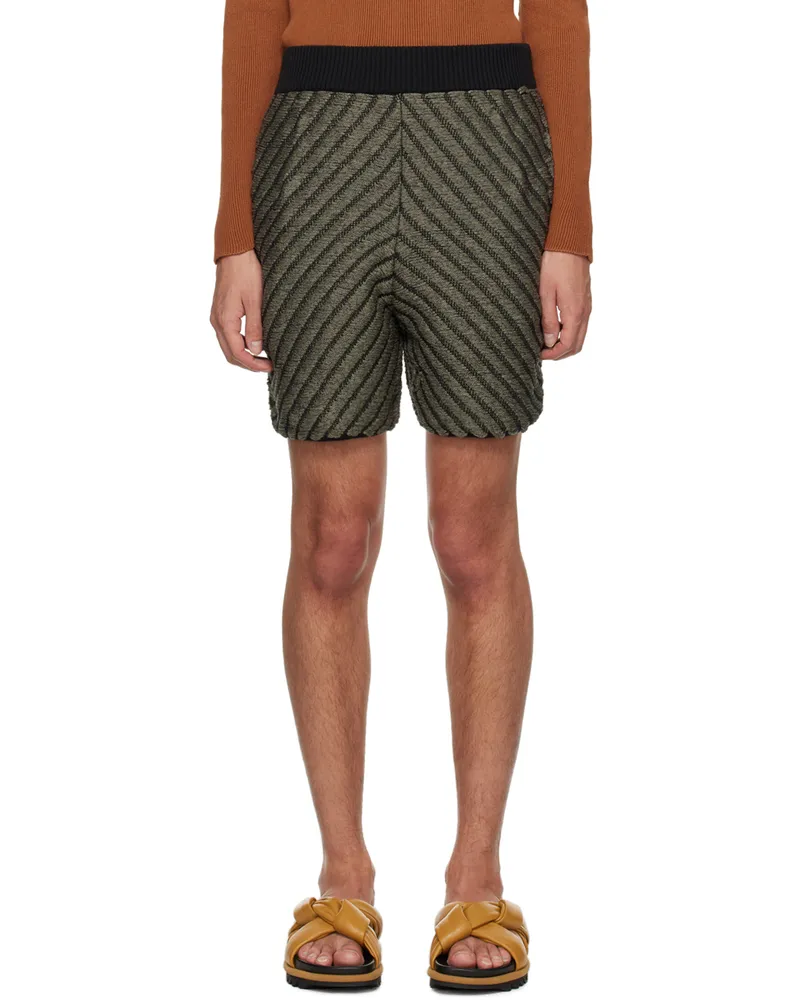 Isa Boulder SSENSE Exclusive Khaki Shorts Smoke
