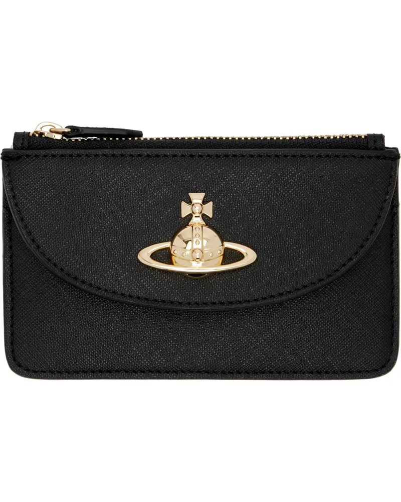 Vivienne Westwood Black Half Moon Card Holder Ss25-black