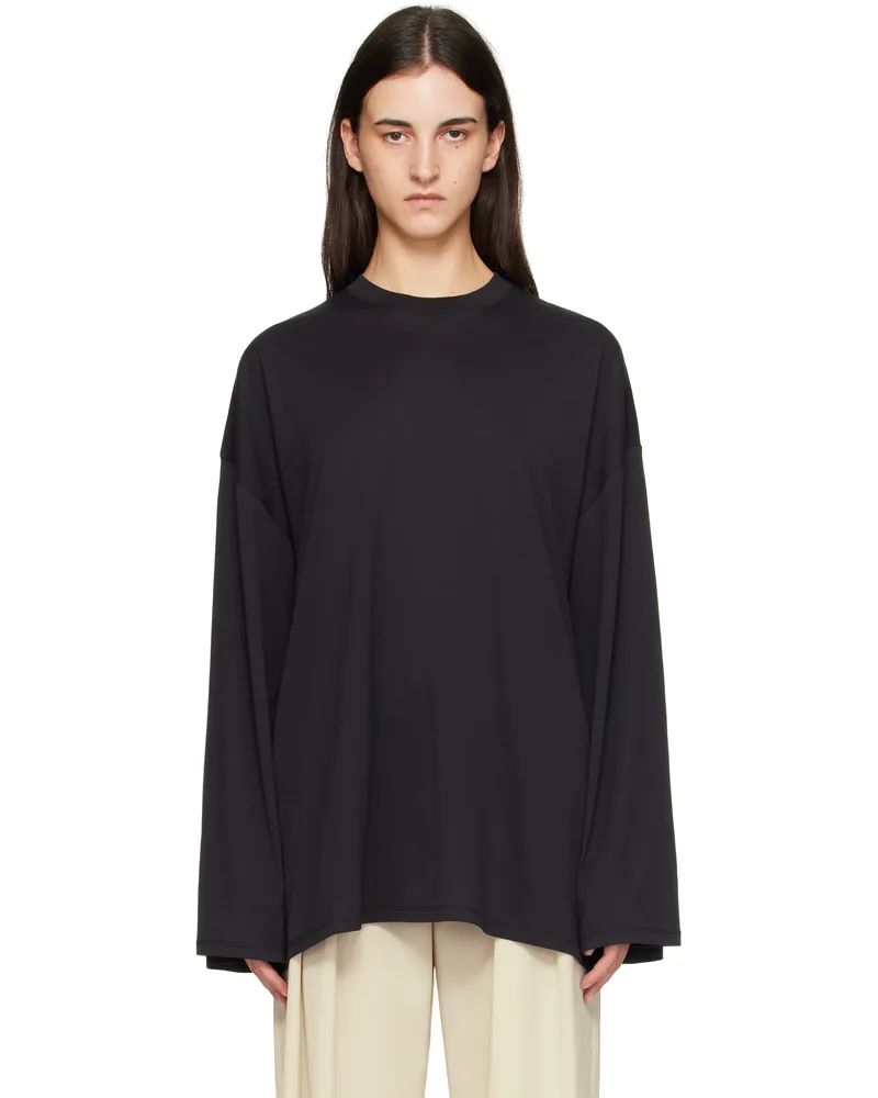 FRANKIE Shop Black Rio Oversized Sleeve T-shirt 100