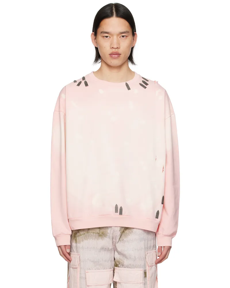 WHO DECIDES WAR Pink Hardware Sweatshirt Guava