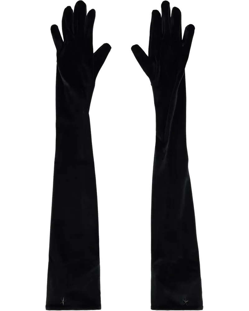 Thierry Mugler Black Velour Gloves 1999