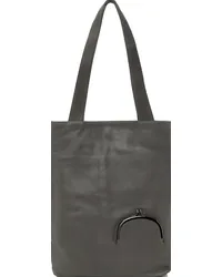 Yohji Yamamoto Gray discord Small Clasp Tote Grey