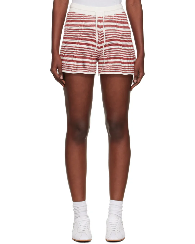 Holzweiler White Kelp Striped Shorts 1258