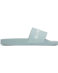 Givenchy Blue Rubber Slides 450-sky