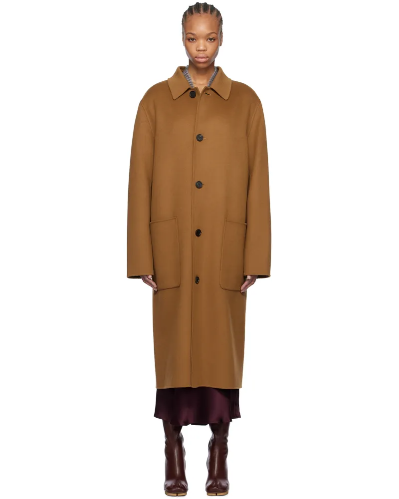 Mackage Tan Beckett Handmade Wool Coat C1201