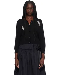 Simone Rocha Black Embellished Cardigan Black