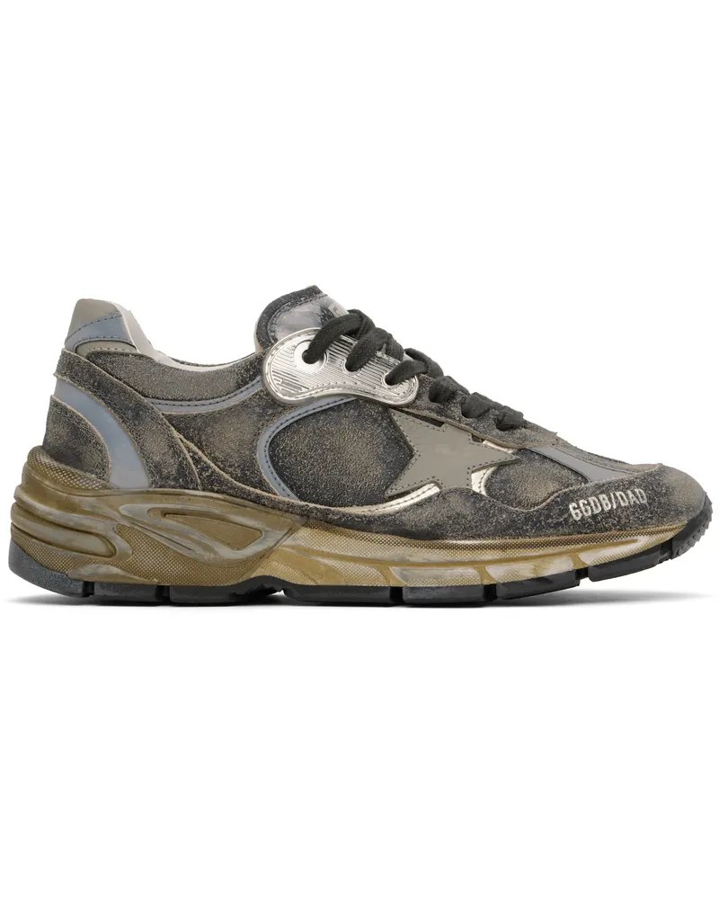 Golden Goose Gray & Khaki Dad-Star Sneakers 82841
