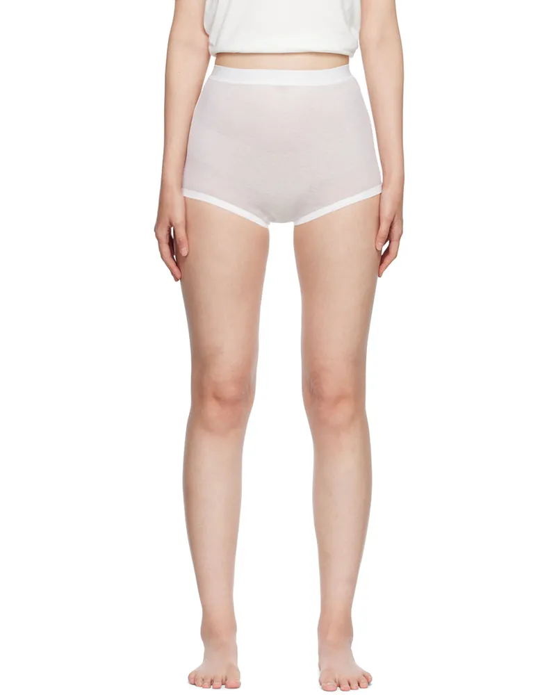 Maison Margiela White Stitch Briefs 100