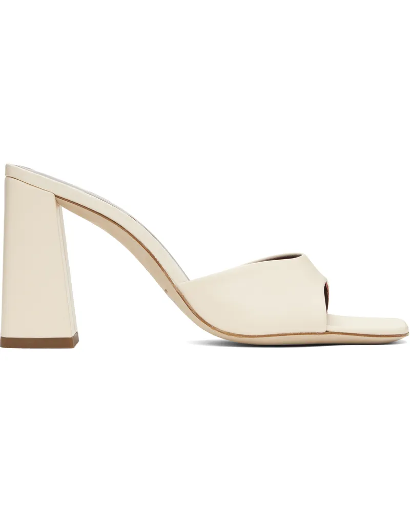 STAUD Off-White Sloane Heeled Sandals Crm