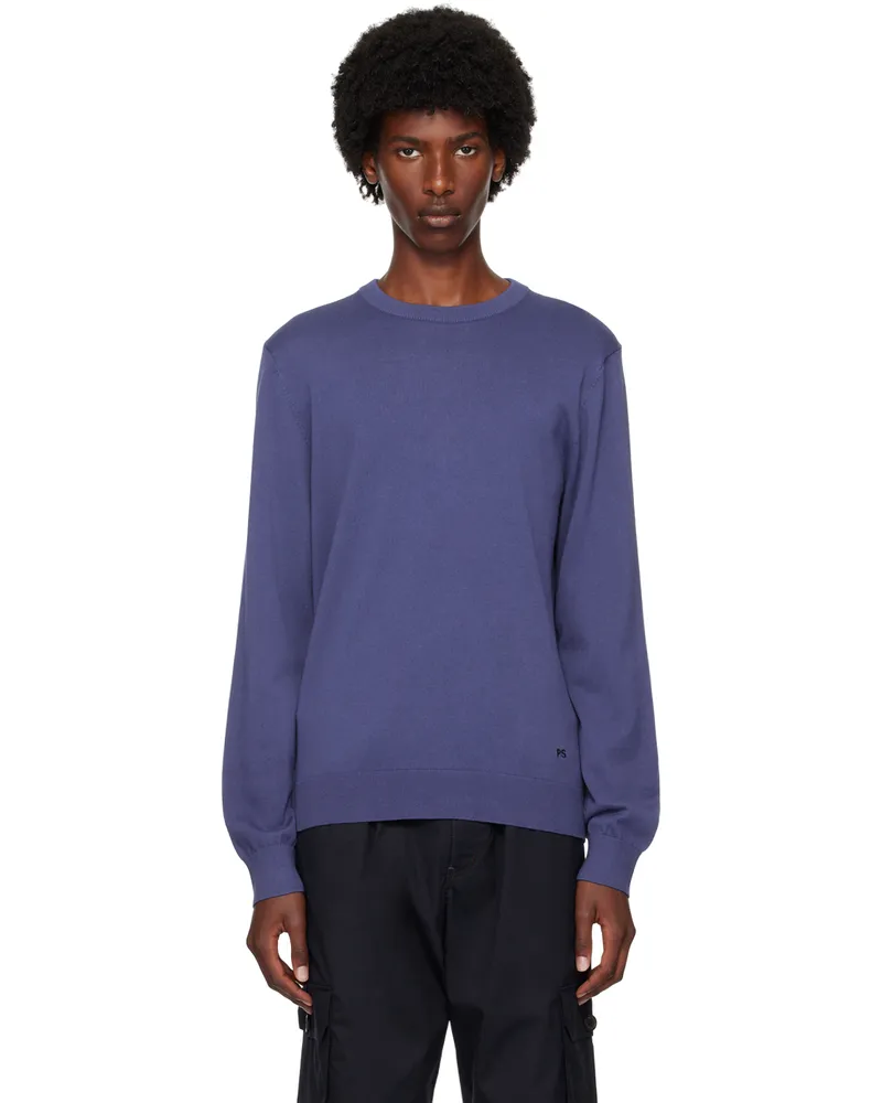 Paul Smith Blue Organic Cotton Sweater 46a