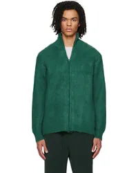 NEEDLES Green Zipped Cardigan B-emerald