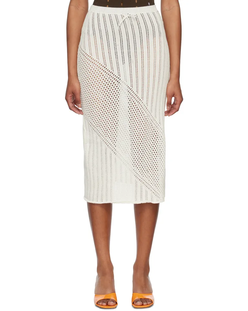 GIMAGUAS White Bartola Maxi Skirt White