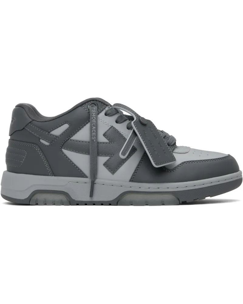 OFF-WHITE Gray Out Of Office Sneakers Dark