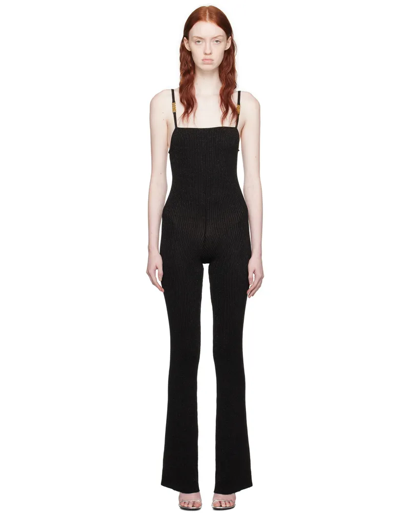 GCDS Black Metallic Jumpsuit 02