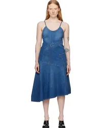 J.W.Anderson Blue Twisted Denim Midi Dress Light