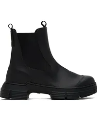 Ganni Black City Boots Black