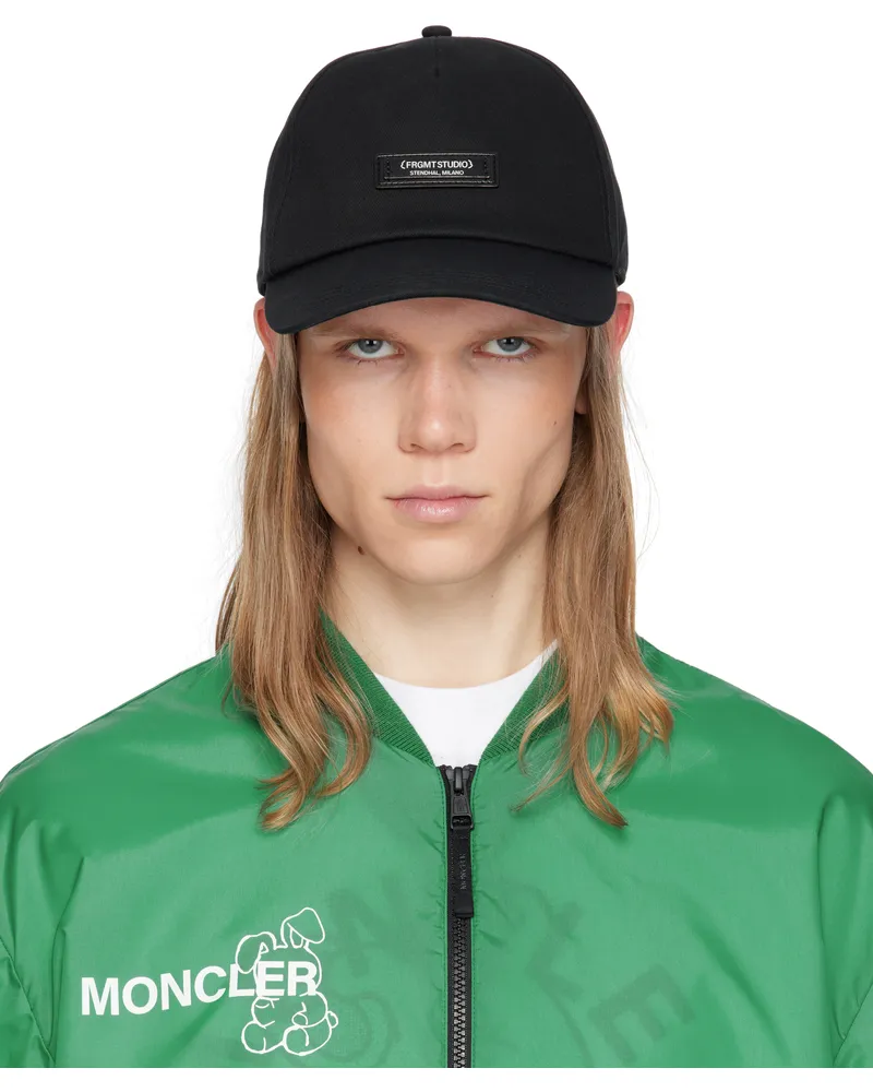 Moncler Moncler x FRGMT Black Gabardine Baseball Cap