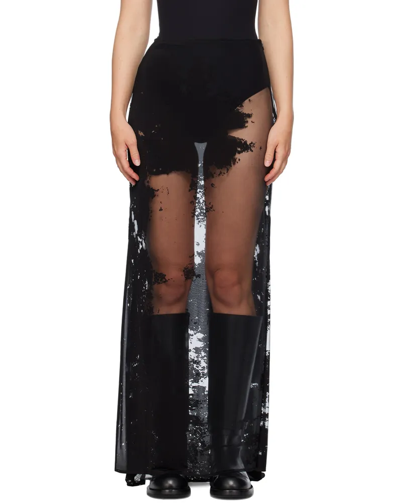 Ann Demeulemeester Black Vivi Maxi Skirt 099