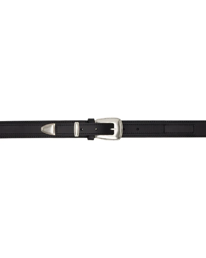 Christophe Lemaire Black Minimal Western Belt Bk999