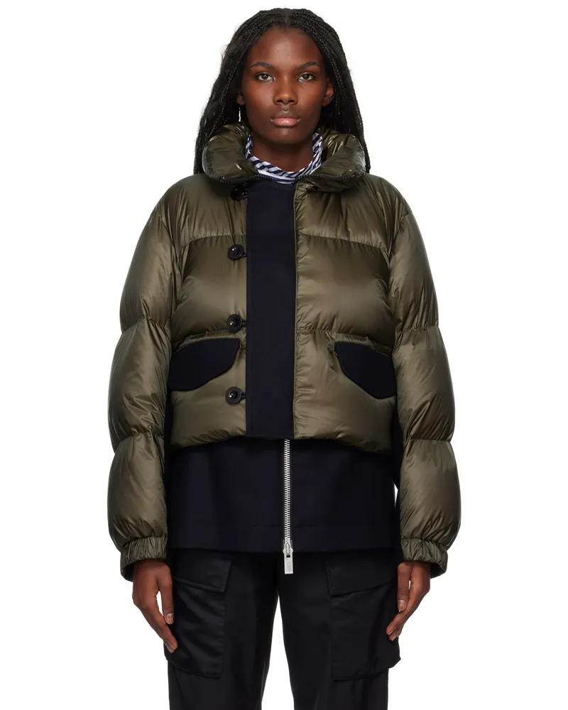 Sacai Khaki Puffer Down Jacket 522