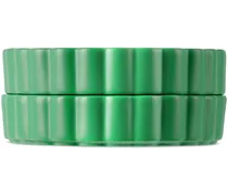 Green Wave Bowl Set