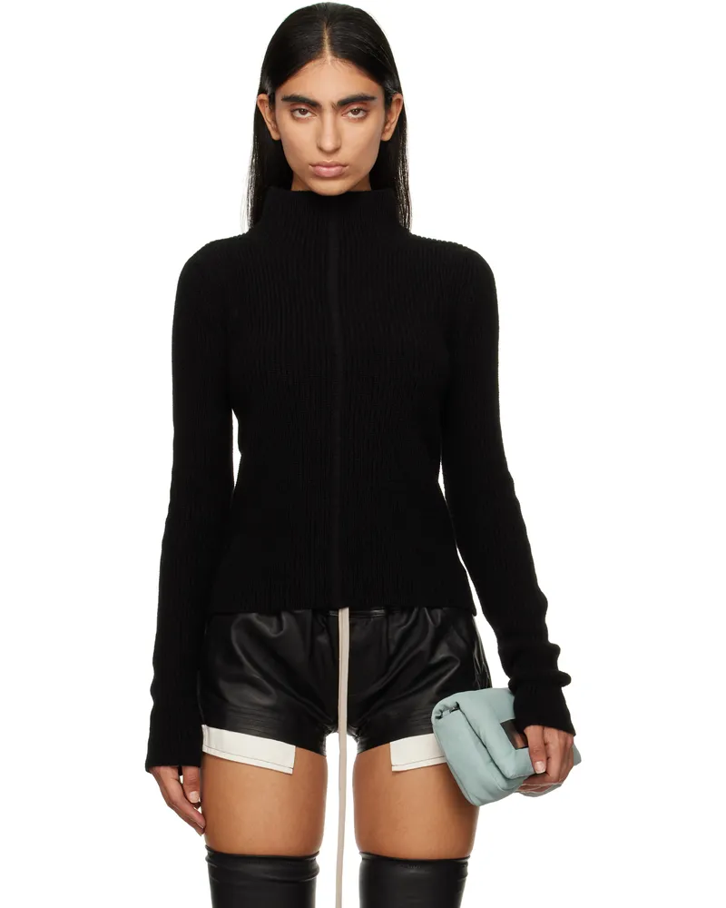 Rick Owens Black Porterville Headon DBL Lupetto Turtleneck 09