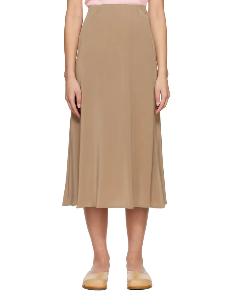 By Malene Birger Tan Flaiys Midi Skirt 18a