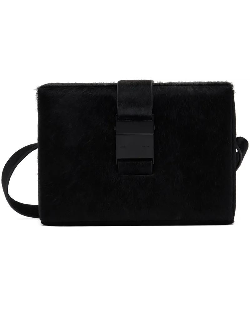 Heliot Emil Black Pony Hair Solely Box Bag Black